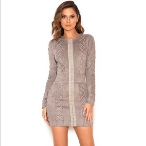 House of CB Tomassa suede dress